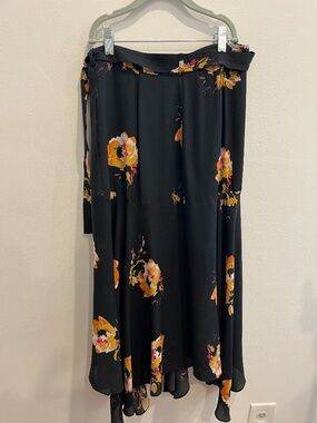 A.L.C Belted Floral Midi Skirt Size 2